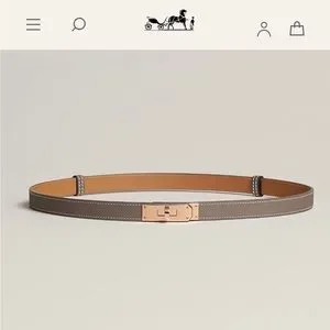 Hermes | Accessories | Hermes Kelly Belt In Etoupe Color And Gold 